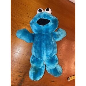 Vintage Tyco TICKLE ME COOKIE MONSTER 1996 Sesame Street Stuffed Plush WORKS